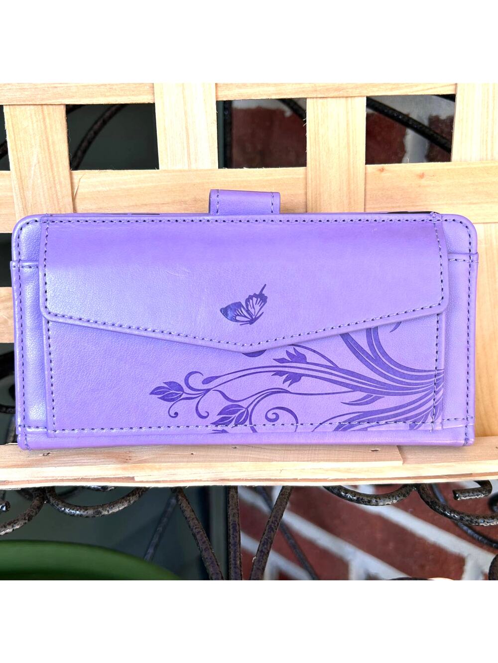 Phone Case Wallet Lavender Butterfly OnePlus Nord 6.5" Leather Cover LaCasse